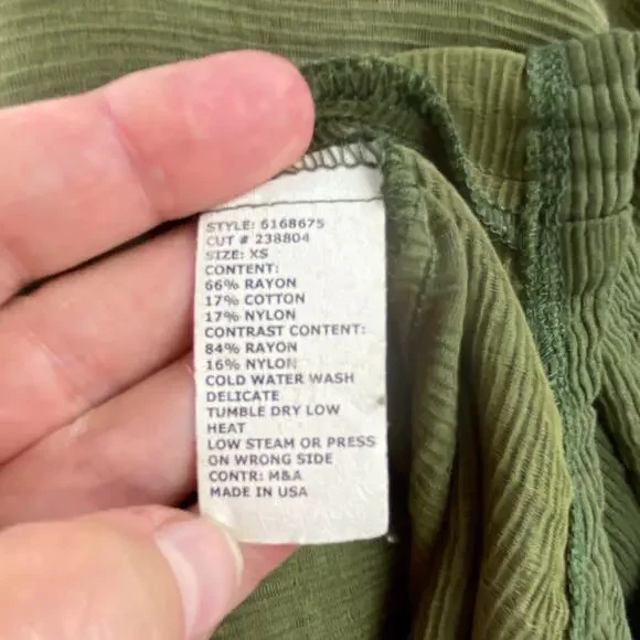 Cut Loose Green Cardigan Size XS Art To Wear Lightweight Textured cropped - Picture 5 of 6